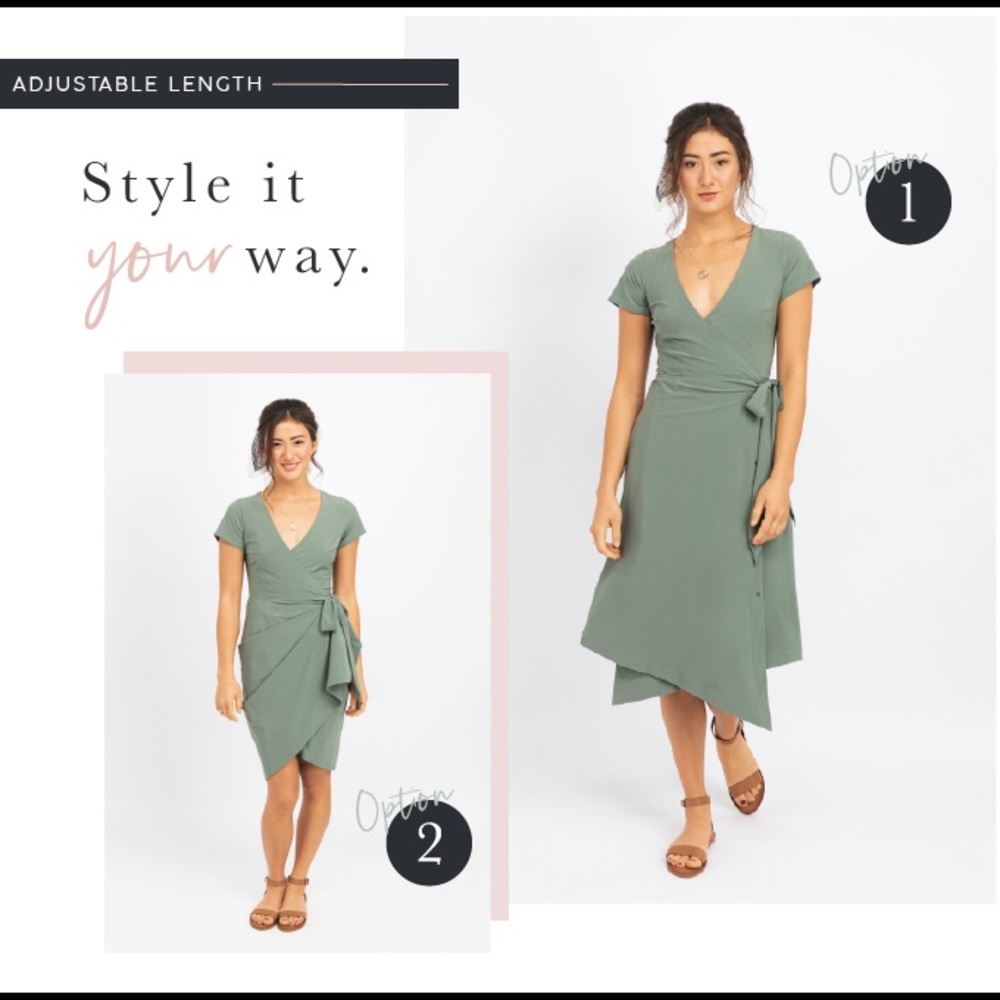 Kosan go travel green dress xs